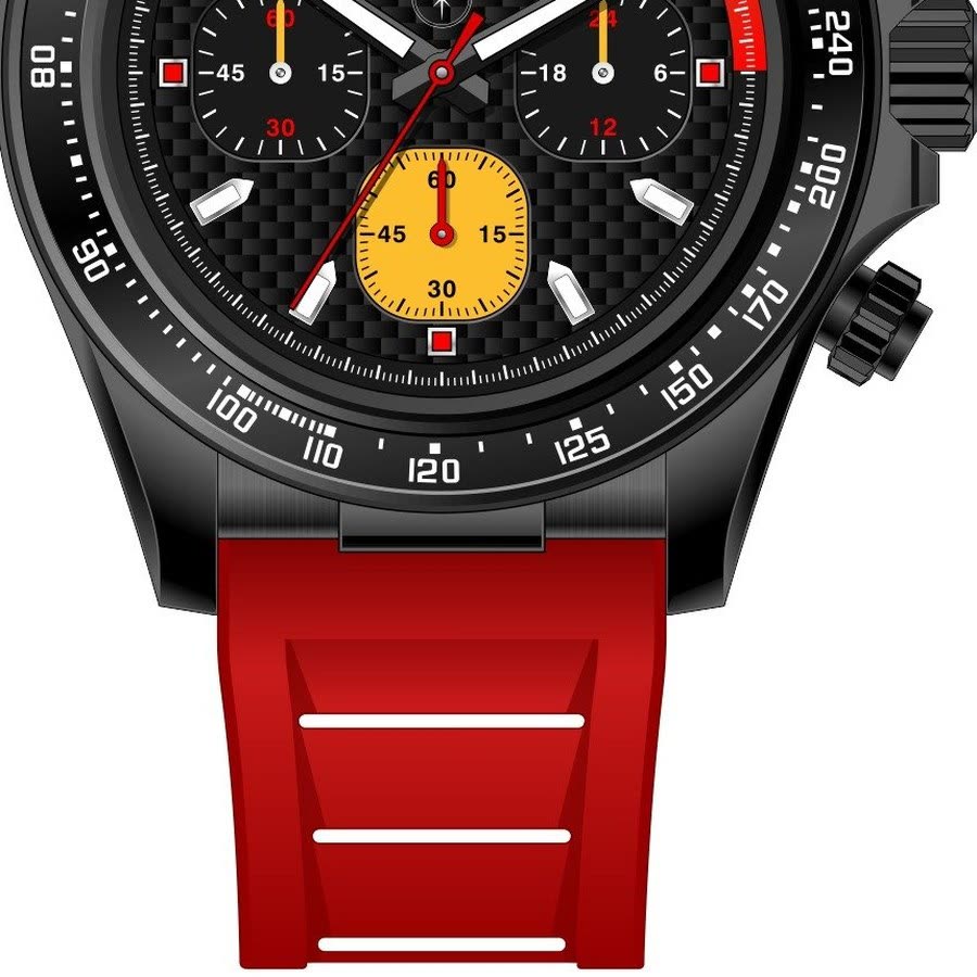 Misano Red Silicone Strap